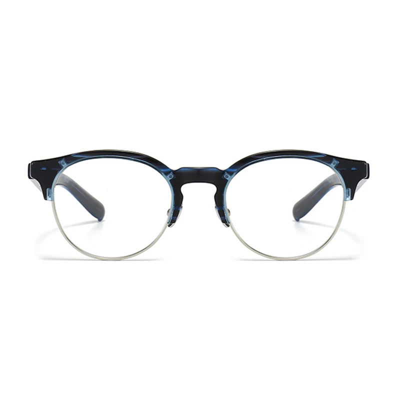 Japanese Retro Round Myopia Glasses Frame Men Vintage Titanium Acetate Optical Eyeglasses Women Handmade Spring Hinge Eyewear