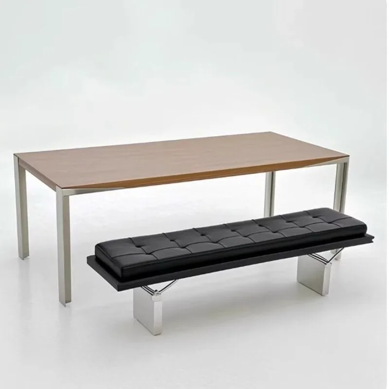 

Скандинавские креативные обеденные стулья для спальни - Простые обеденные стулья из нержавеющей стали, прочные, с местом для хранения обуви, домашняя мебель Banken ZYCD