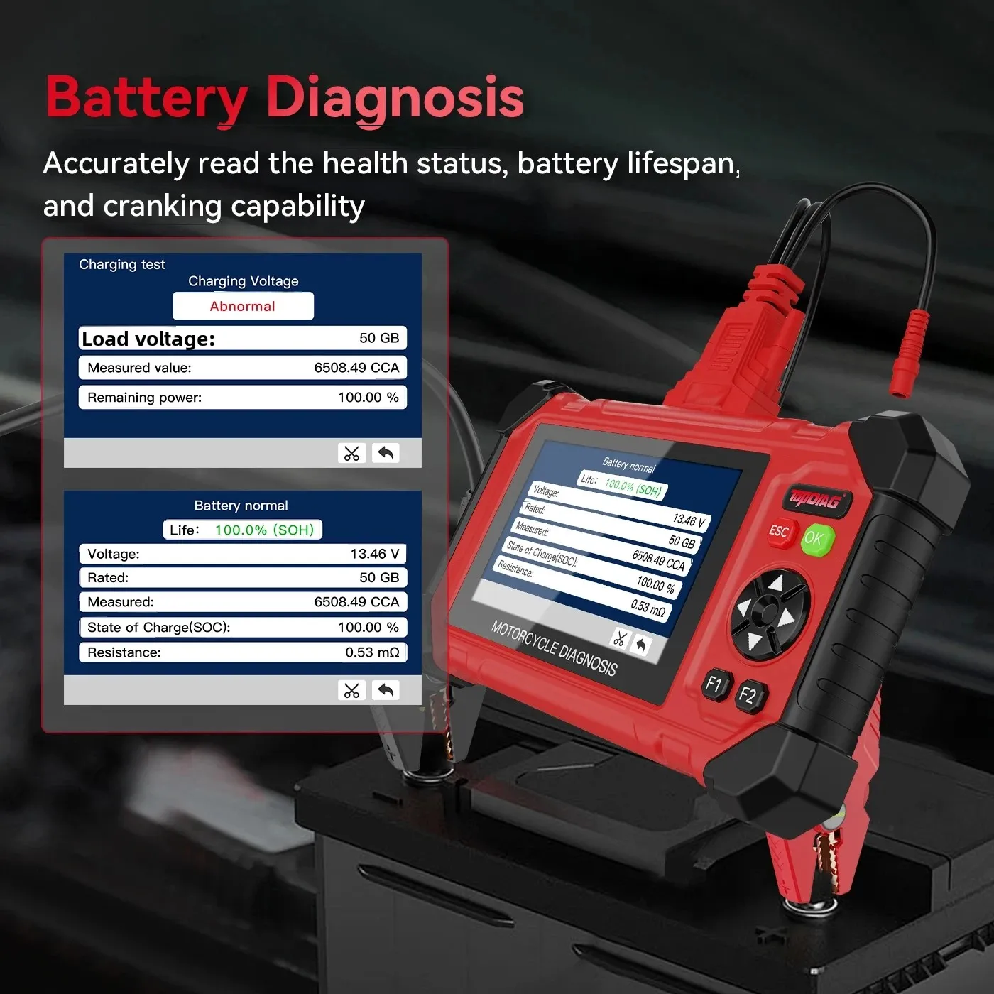 2026 New Topdiag M216 OBDII Motorcycle Diagnostic Tool EURO5 Read Clean Fault Code Injector ABS Test For BMW Yamaha KTM SUZUKI