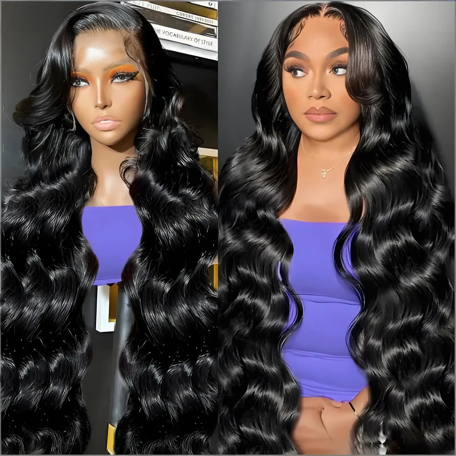 

Парик из натуральных волос Body Wave с кружевной передней частью, 40-44 дюйма, 13x4, 13x6, HD прозрачный, для женщин, плотность 250, предварительно выщипанный, кружевной парик