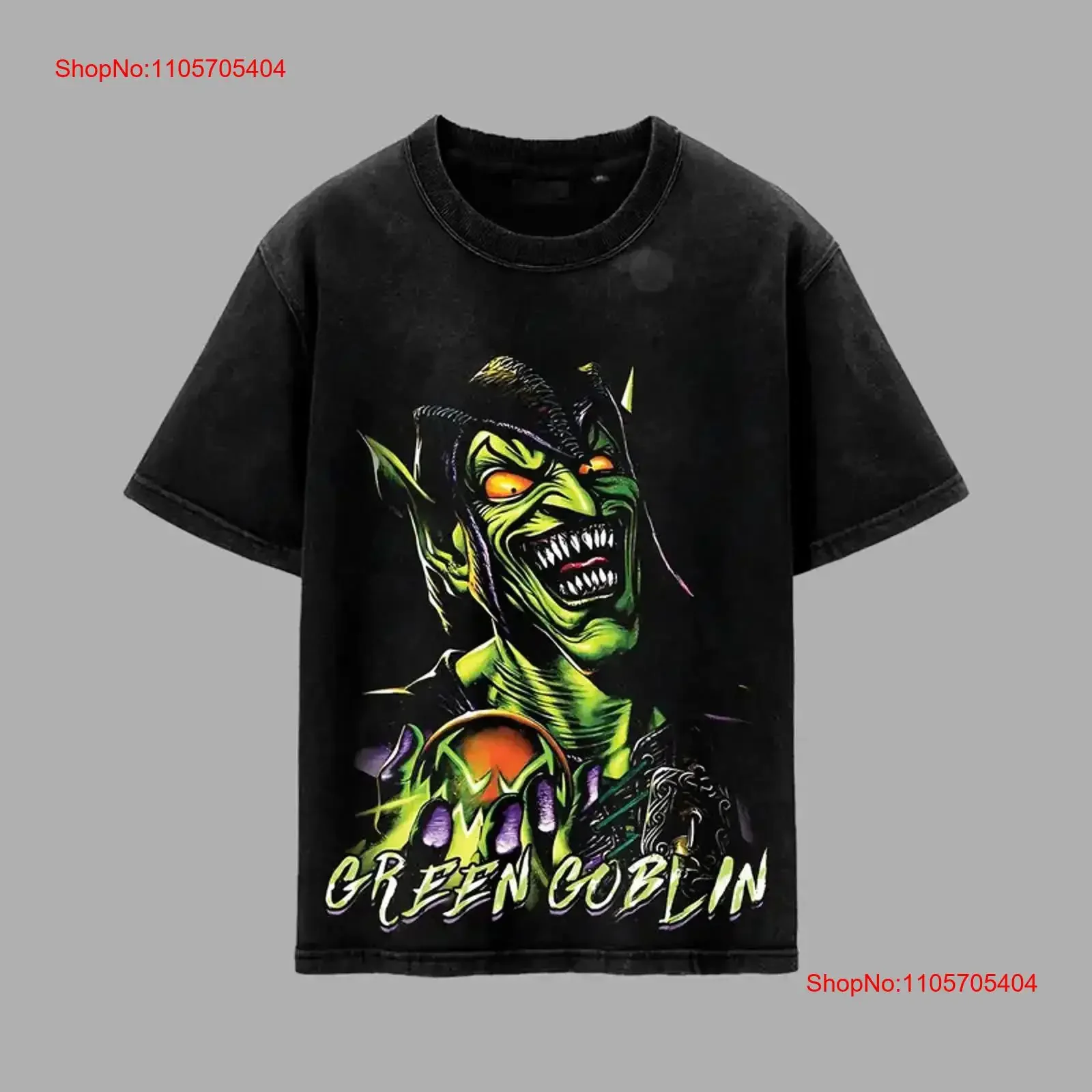 Vintage Green Goblin 2 Vers Premium Washed T Shirt Made In US Norman Osborn long or short sleeves vintage Washed Comfortable