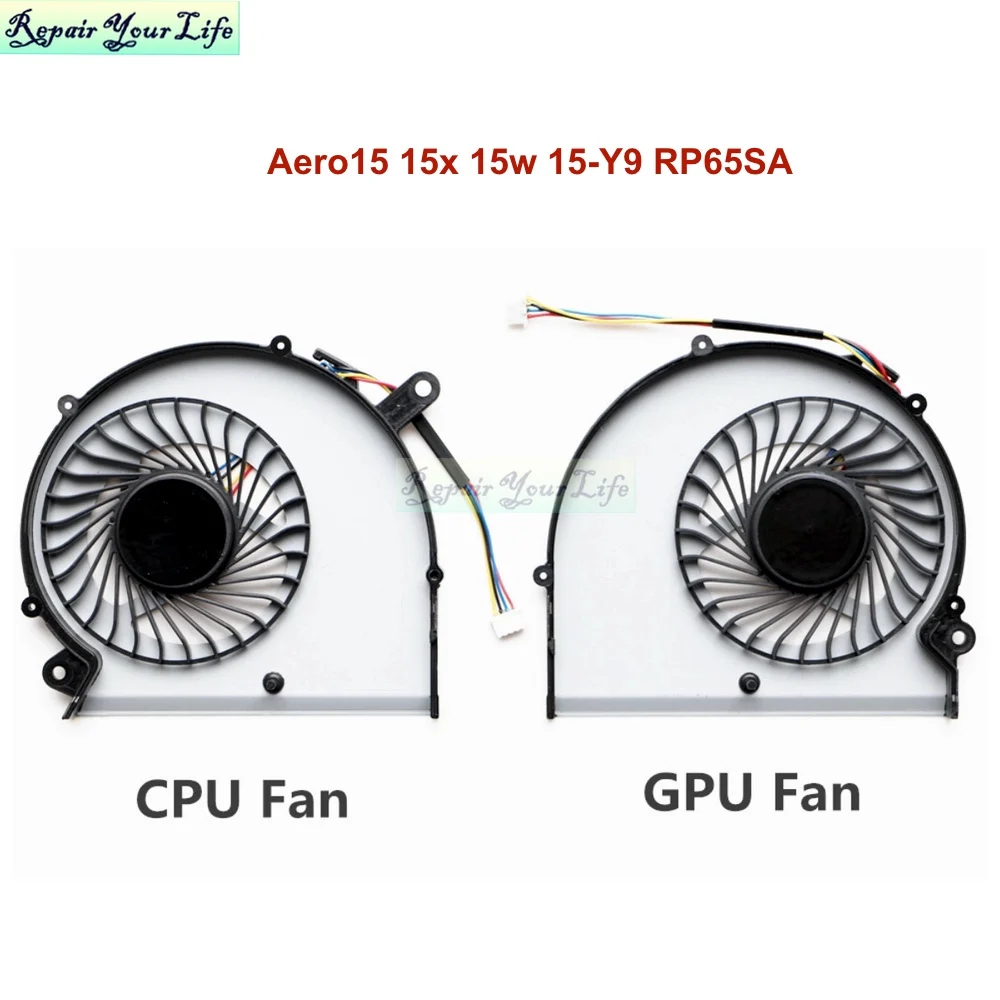 

New Notebook PC Cooling Fan Cooler for Gigabyte Aero15 15X Aero 15W V8 X9 AERO14 RP64W Y9 BS5005HS-U2N U2M Laptop CPU GPU Fans