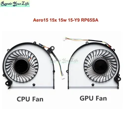 New Notebook PC Cooling Fan Cooler for Gigabyte Aero15 15X Aero 15W V8 X9 AERO14 RP64W Y9 BS5005HS-U2N U2M Laptop CPU GPU Fans