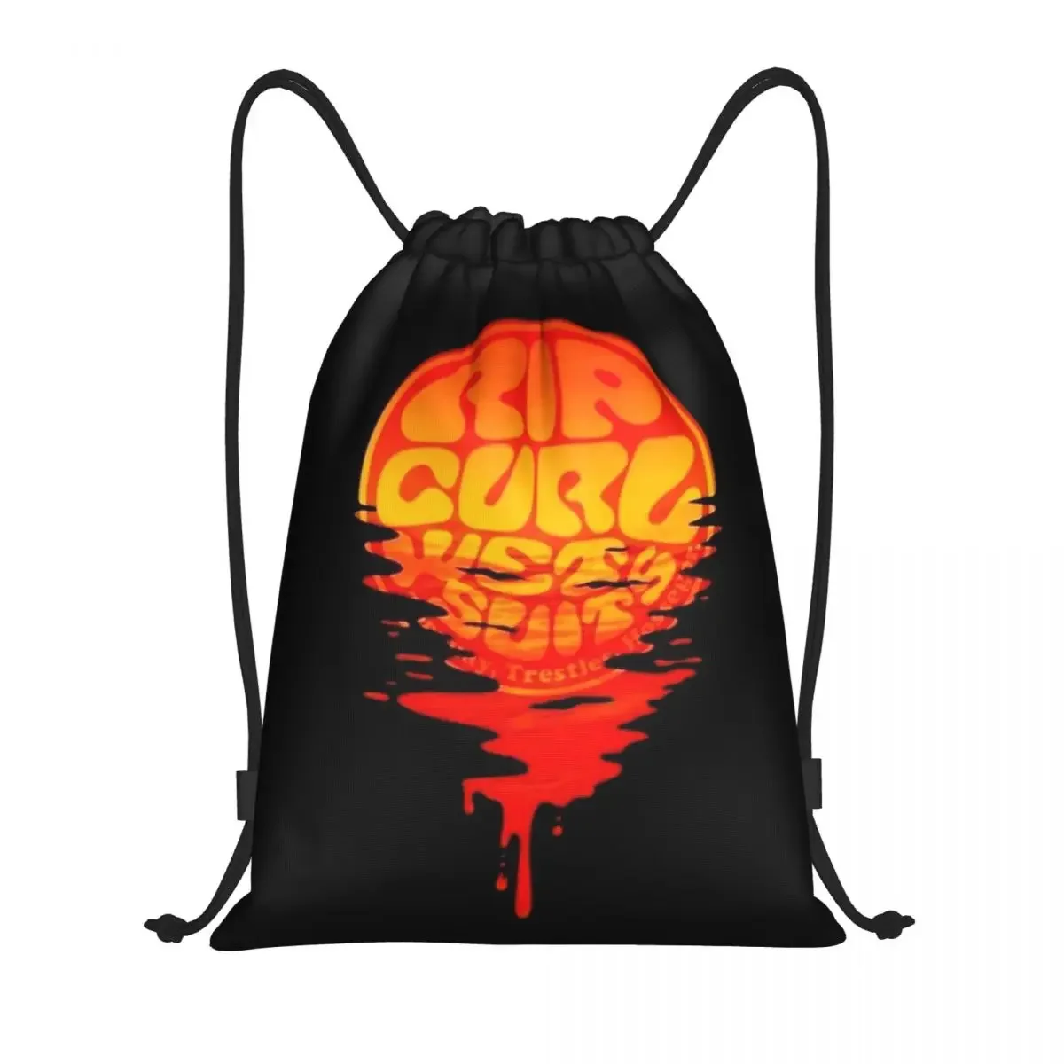 

Custom Curls Surfing Rip Drawstring Bags Women Men Foldable Sports Gym Sackpack Training Storage Backpacks
