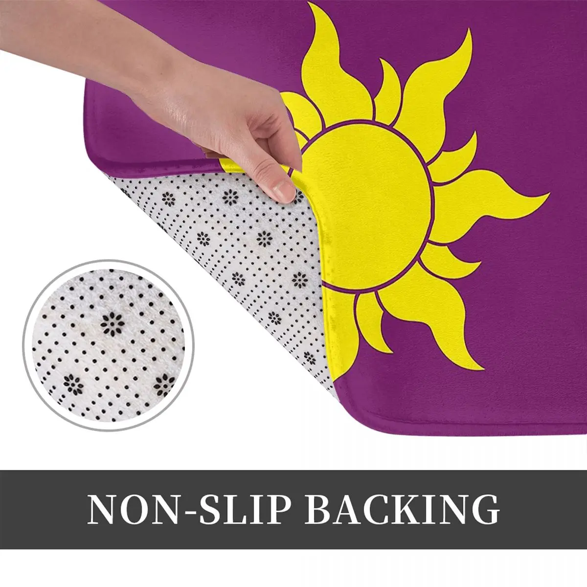 Rapunzel Sun Non-slip Doormat Floor Mat Antiwear Carpet Rug for Kitchen Entrance Home Balcony Footpad Mats