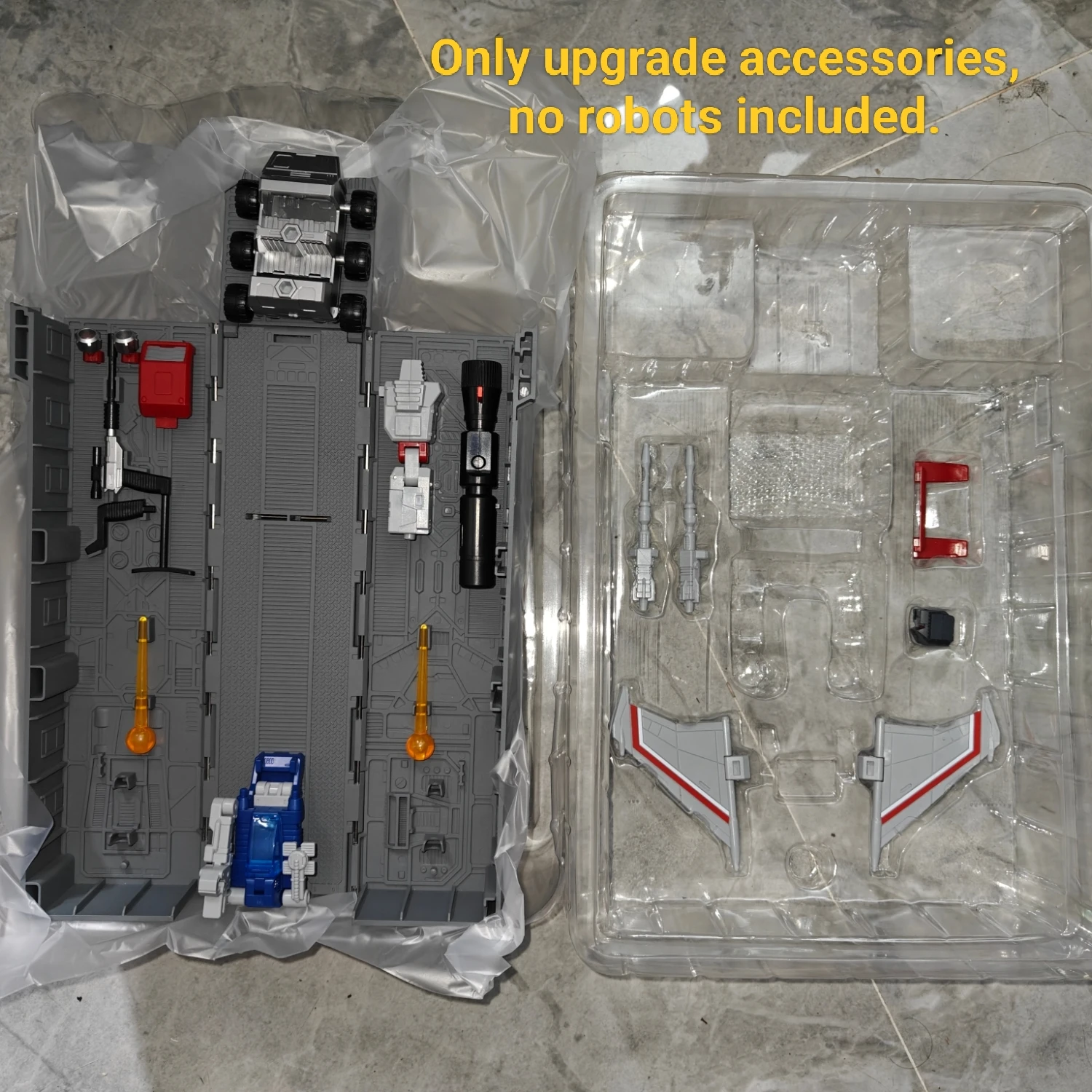 التحول كما TOYS AS-09 AS09 طقم قطع غيار المقطورة لشخصية C-level AS-08 قائد Starscream