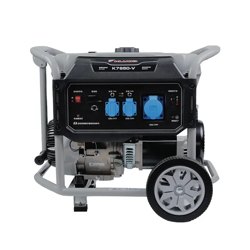 YUNYI 5KW Small AC Single Phase Home Power Generator Open Type Gasoline Generator planta electrica