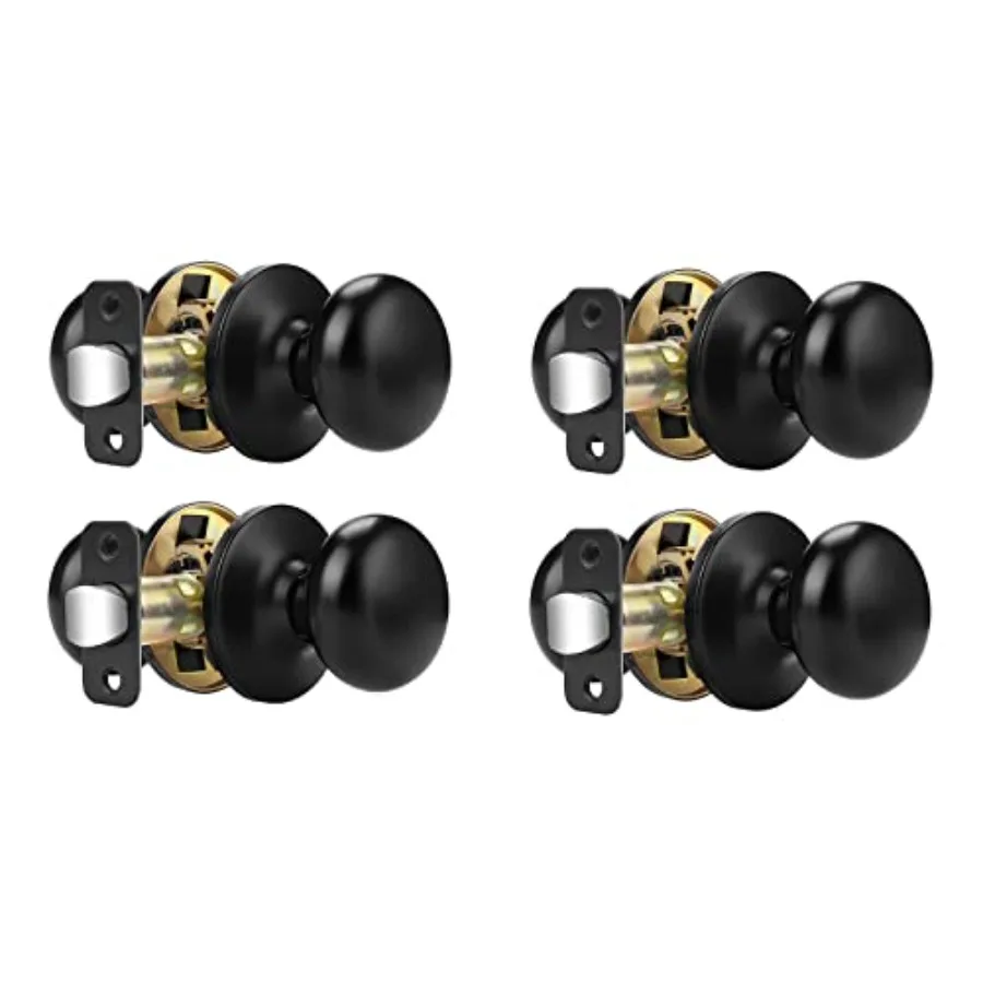 

Door Knobs Interior, Passage Door Knob, Closet Door Knobs Interior Door Handles with Solid Latch, Universible Levers