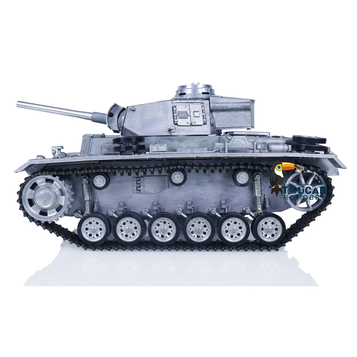 Métal Mato 1/16 Panzer III RTR RC Tank BB Shooting Pellet 360 °   Voitures télécommandées rotatives Ver 1223 pour jouets TH00653-SMT7