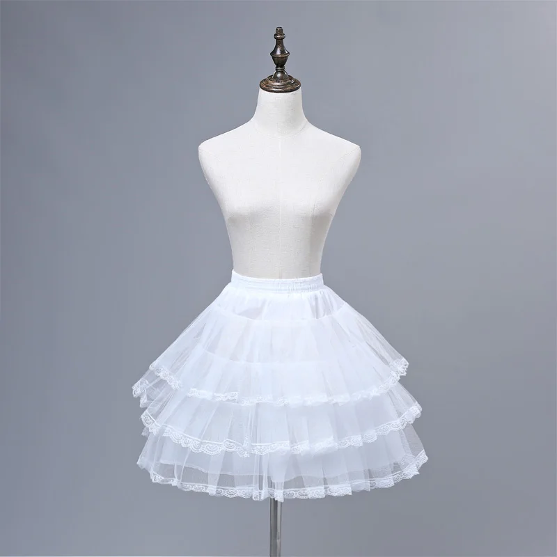 Bloem Meisjes Onderrok Cosplay Party Korte Jurk Petticoat Lolita Petticoat Ballet Tutu Rok Rockabilly Crinoline