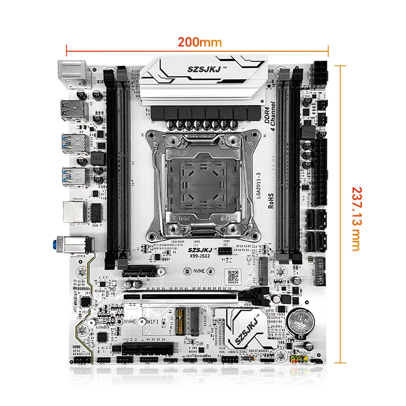 SZSJKJ X99マザーボードセット LGA 2011-3、Xeon E5 2680 V4 2682 CPU