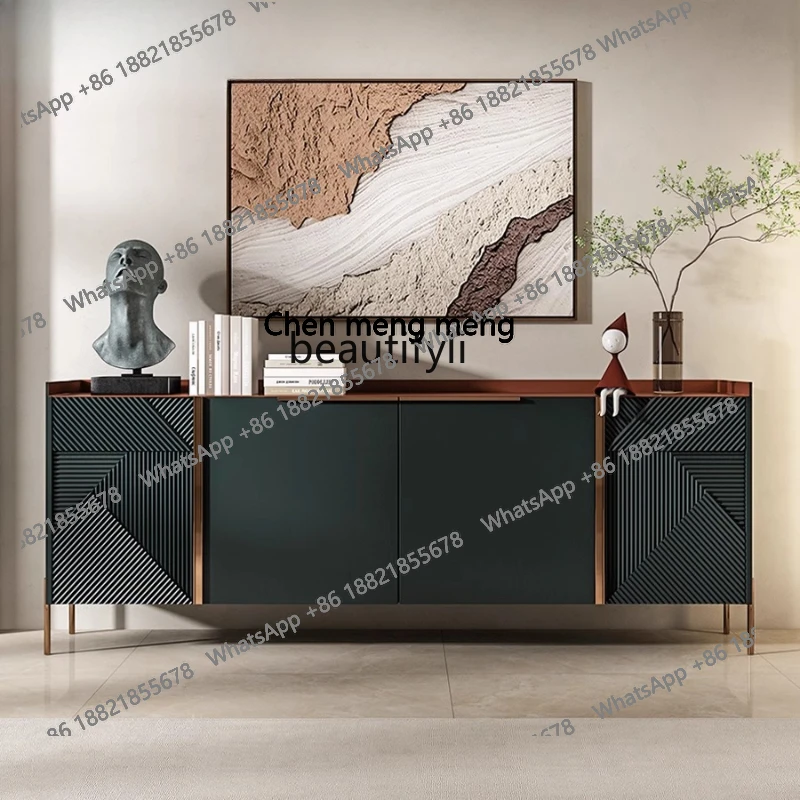 

Italian minimalist entrance cabinet, dining side cabinet, aisle entrance table wall, locker, modern minimalist cabinet H