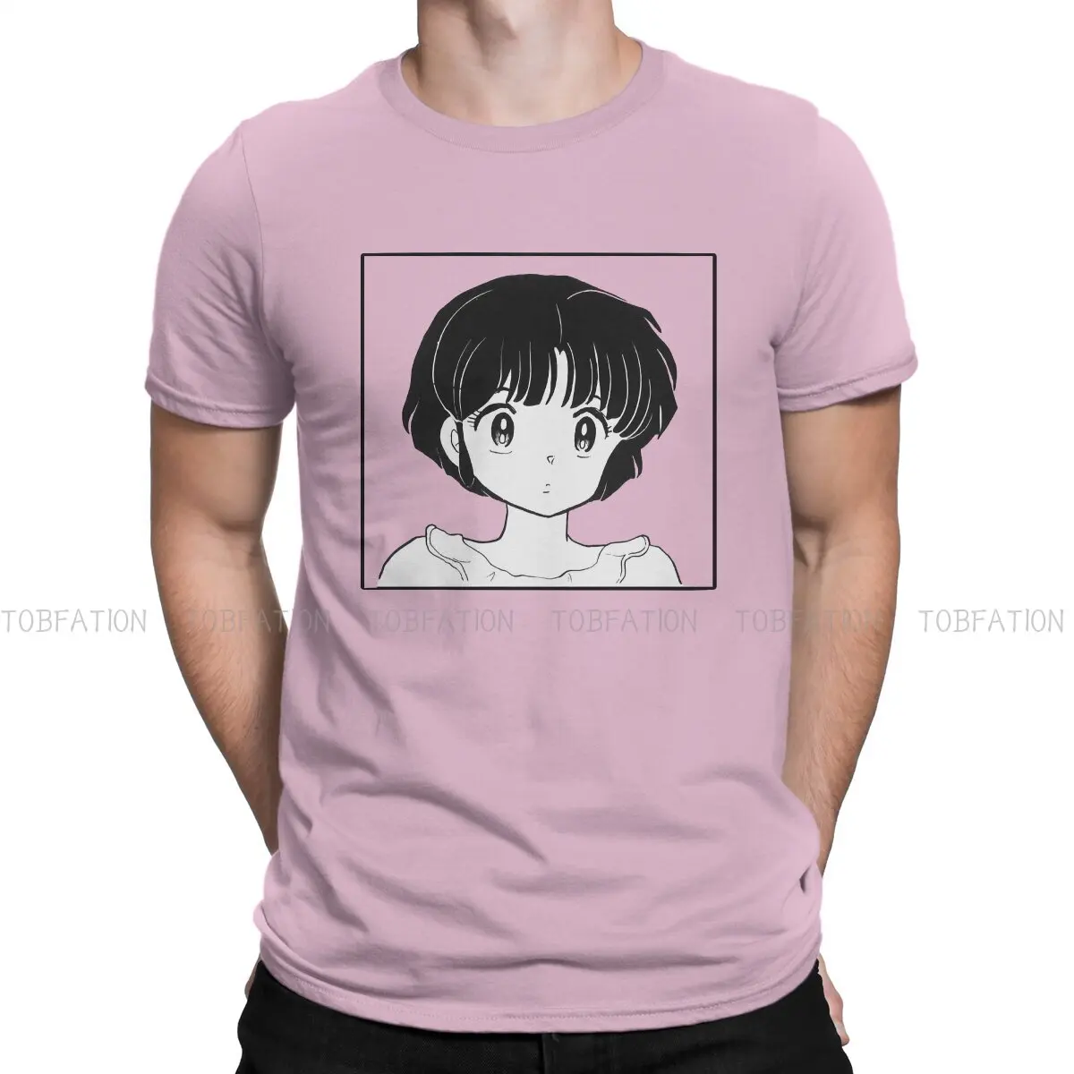 Ranma12 Amine Akane Tendo Tshirt Vintage Alternative Men's Clothes Tops Large Cotton O-Neck T Shirt