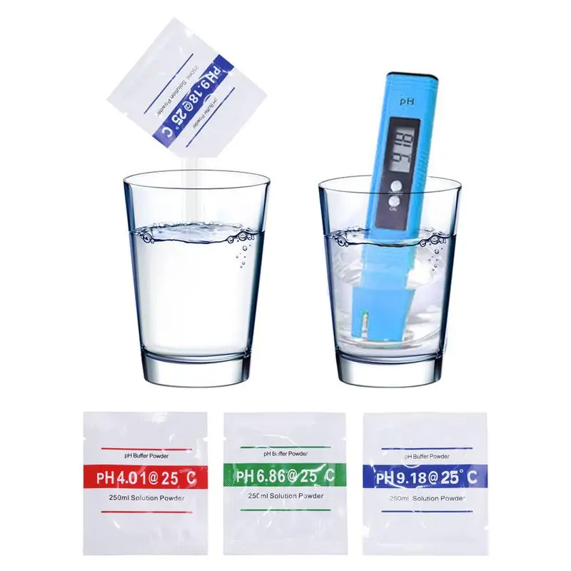 3pcs set PH Meter Calibration Powder Safe PH Meter Buffer Solution Powder Accurate PH Testing Tool Meter Digital Measurement