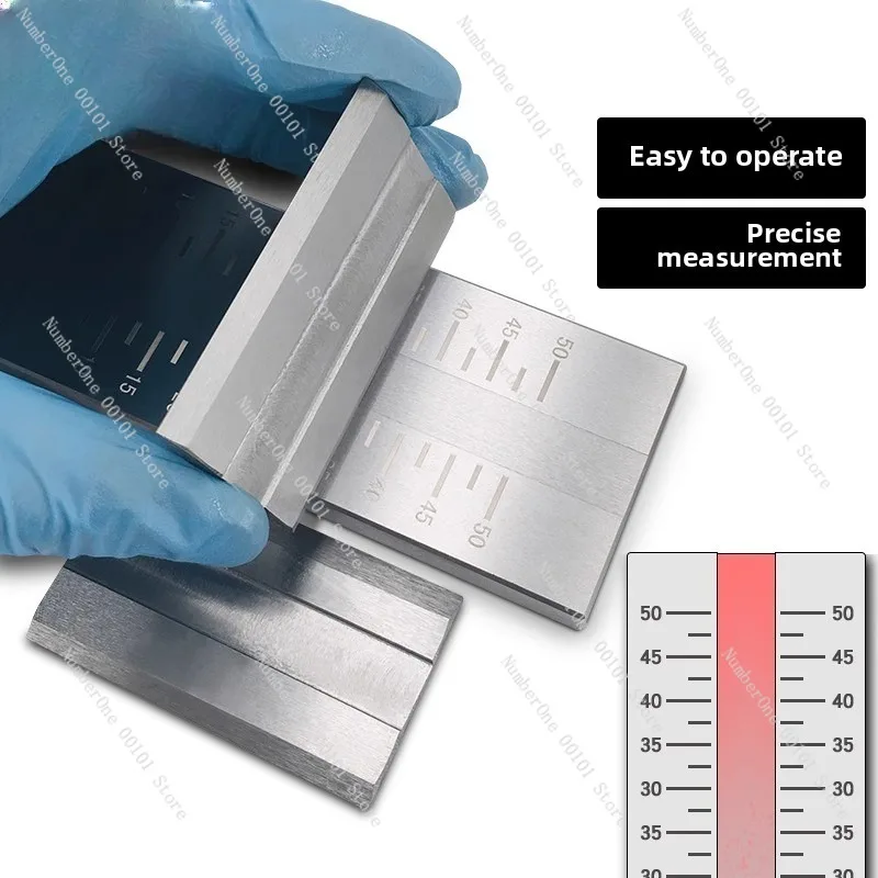 مقياس دقة فتحة واحدة QXD مباشر من المصنع، جزيئات طلاء 0-25/50/100، أداة اختبار دقة الحبر