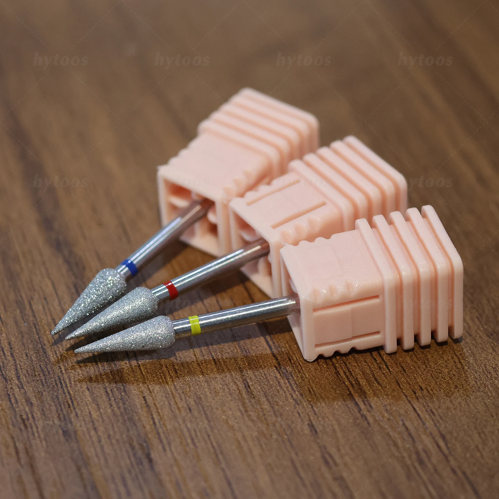 HYTOOS Pointy-Budเพชรเจาะเล็บBits Chrome ProรัสเซียCuticle BitสําหรับเจาะDead Skin Cleanerเล็บPre-Treatmentเครื่องมือ