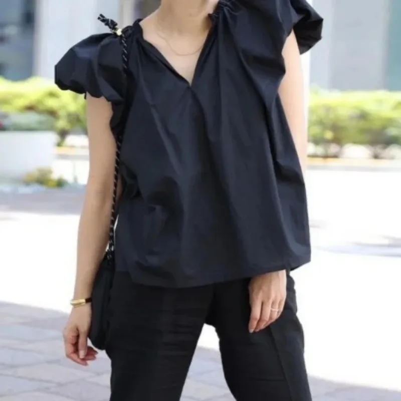 Flying Sleeve Blusa Two Ways Wear Shirts & Blouses Women 2025 Blusas Japanese Casual Ropa Mujer Summer New Loose Camisas