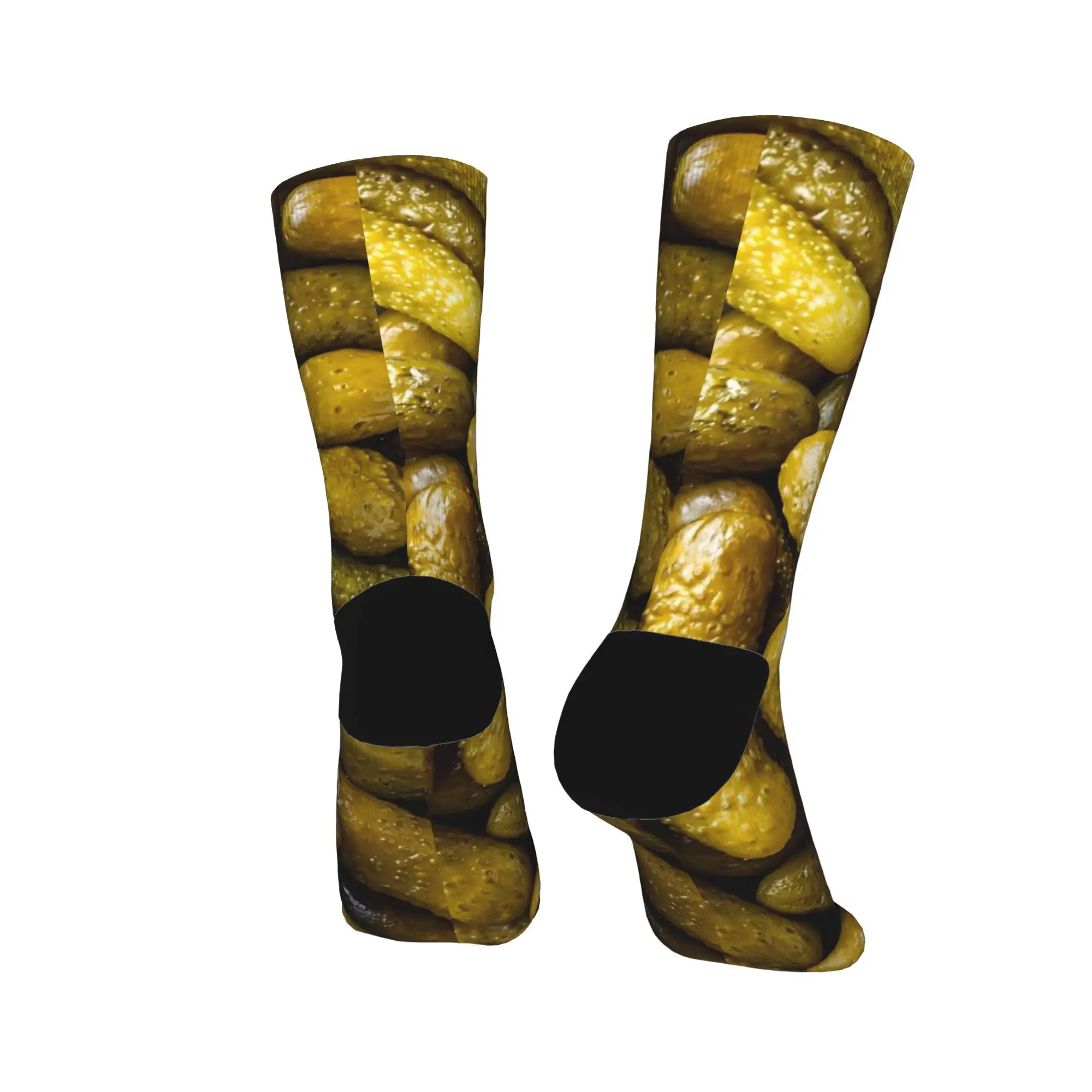 Meias de pepino meias masculinas médias macias meias casuais inverno correndo esportes anti skid design meias ideia de presente