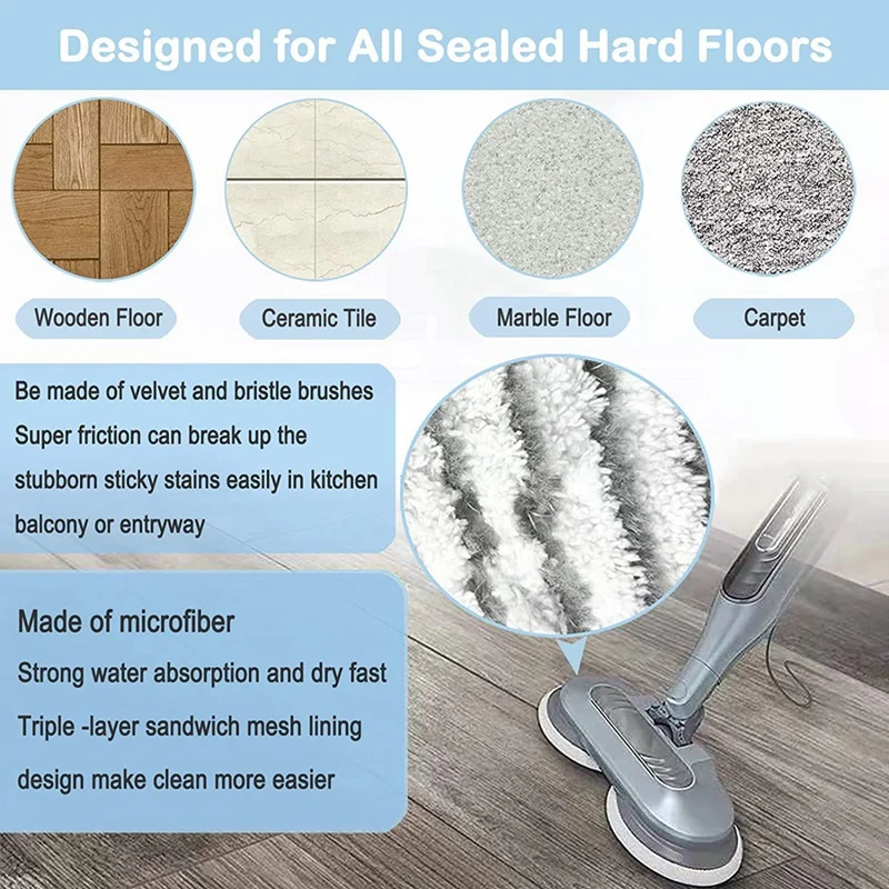 Almohadillas de repuesto para mopa de vapor, paquete de 12 almohadillas para Shark S7001, Shark S7000AMZ, S7000 S7001TGT S7201, promoción