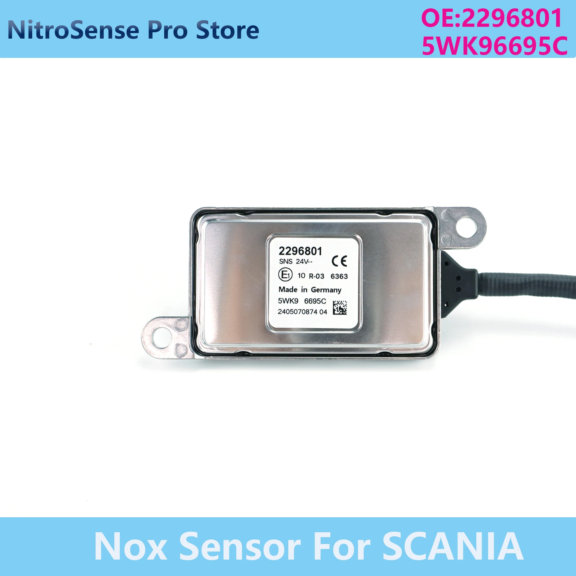 

5WK96695C 5WK9 6695C 2296801 Высококачественный новый датчик оксида азота 24В для грузовиков и автобусов Scania