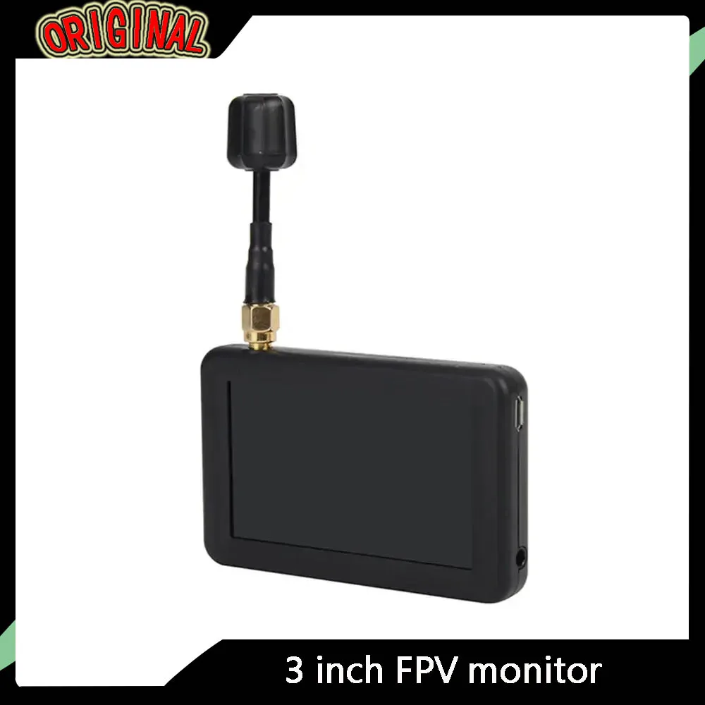 

Micro 5.8G 40CH 3-Inch FPV Monitor with 480x320 LCD, Auto-Search Function & Built-in Battery for FPV Drones and Multicopters