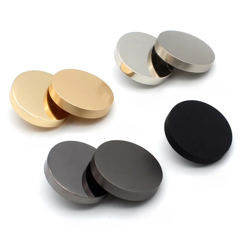 10Pcs Fashionable Metal Buttons for sweater and Woolen coat Luxury Look and Quality Mirror PolishedSewing accessories wholesale