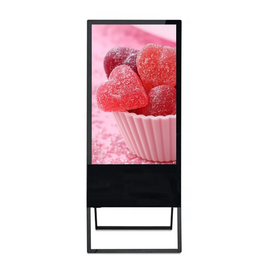 

55 Inch Indoor LCD Kiosk Removable Touch Screen Advertising Totem with CMS Software Digital Menu Board Indoor Digital Display