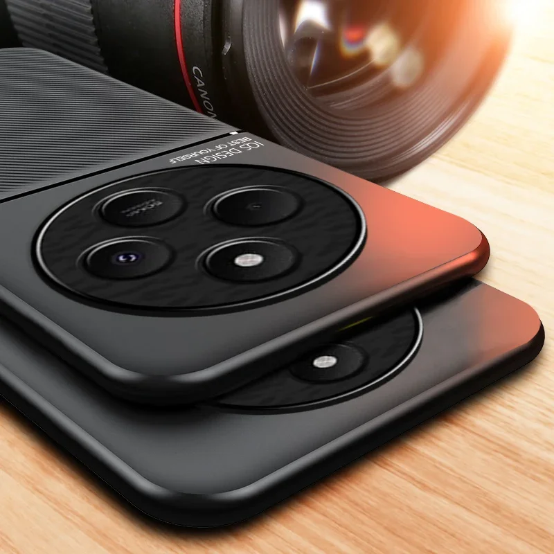 หรูหราหนังรูปแบบกรอบนุ่ม Funda ฝาครอบแม่เหล็กสําหรับ Xiaomi Poco C75 PocoC75 โทรศัพท์กรณี Capa