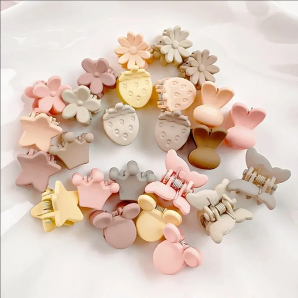 10PCS Cute Star Butterfly Small Hair Claw Crab Hair Clips Girls Childs Mini Cartoon Hair Clamps Baby Headwear Accessories Sets