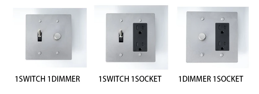 2Gang Maßgeschneiderte goldene schwarze Retro-Bronze-SS-Platte 30 Tage Messing geknoteter Kippschalter 110 V amerikanischer Standard-Wandschalter-Steckdosendimmer – Detail 9