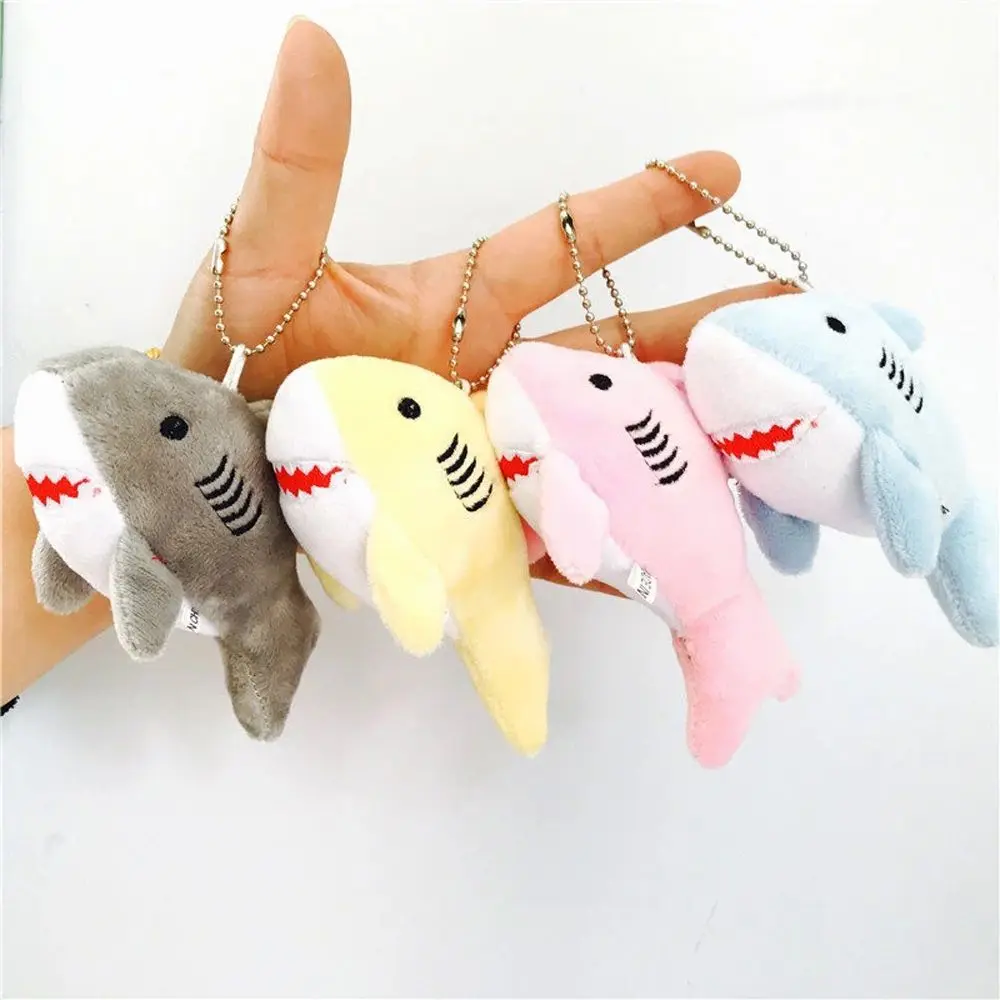 Backpack Keychain Simulation Shark Bag Pendant Shark Keyring Key Chain Pendant Shark Key Chain Ocean Animal Shark Plush Toy