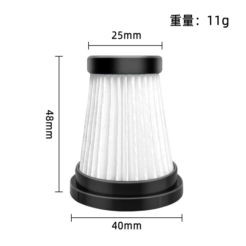 Kompatybilny dla MOOSOO K12 / K12 Pro / K13 / Foxnovo 13KPA odkurzacz ręczny filtr Hepa zapasowy wymiana części akcesorium