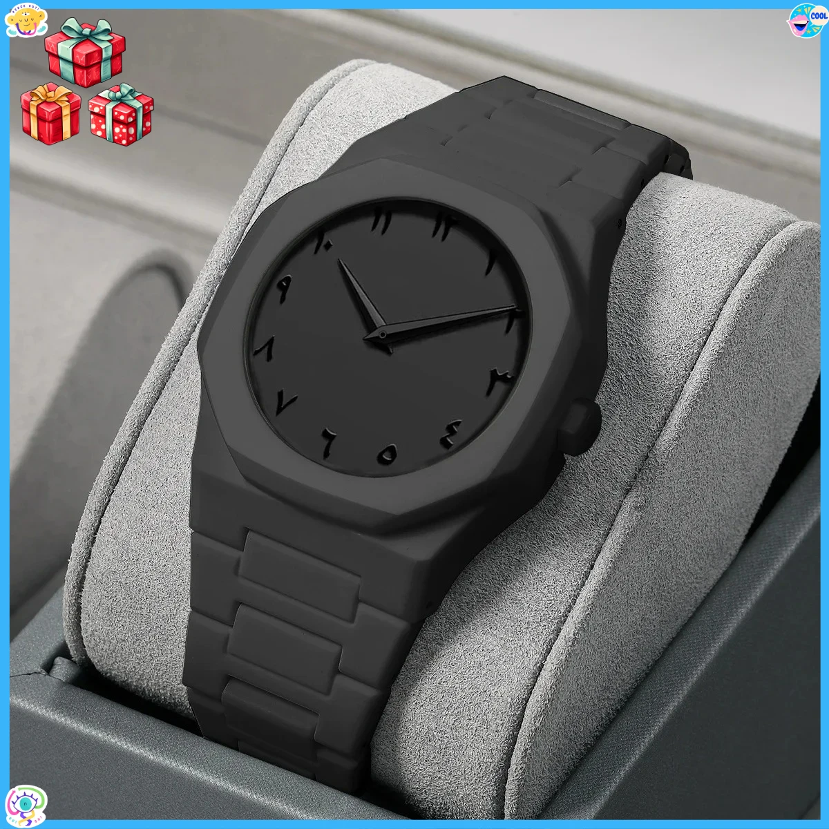

##Minimalist Quartz Watch for Men Lightweight Plastic Strap Waterproof Casual Sports Business Watches Creative Clock