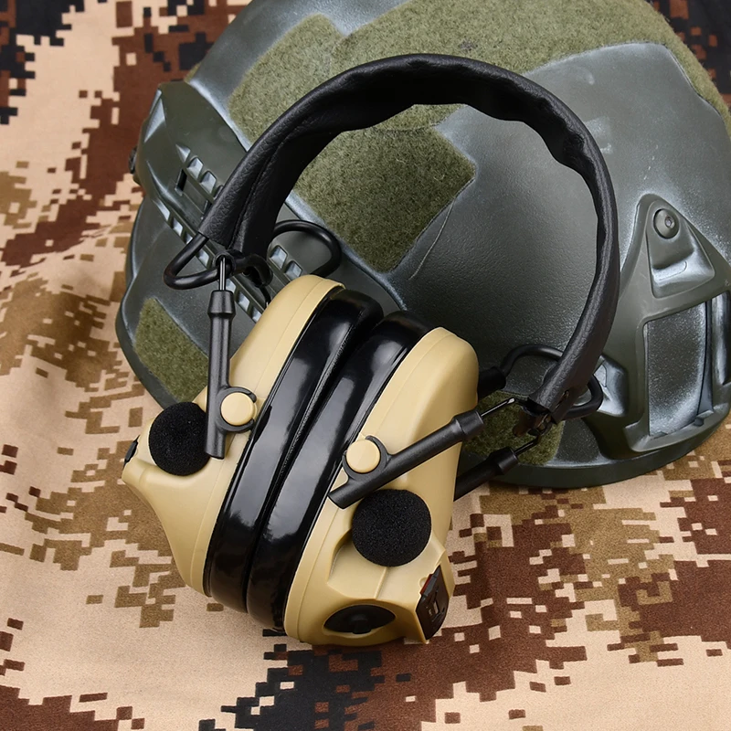 WADSN III Tactical Headset  Active Pickup Noise Canceling Hearing Protection Airsoft Outdoor Hunting Communication