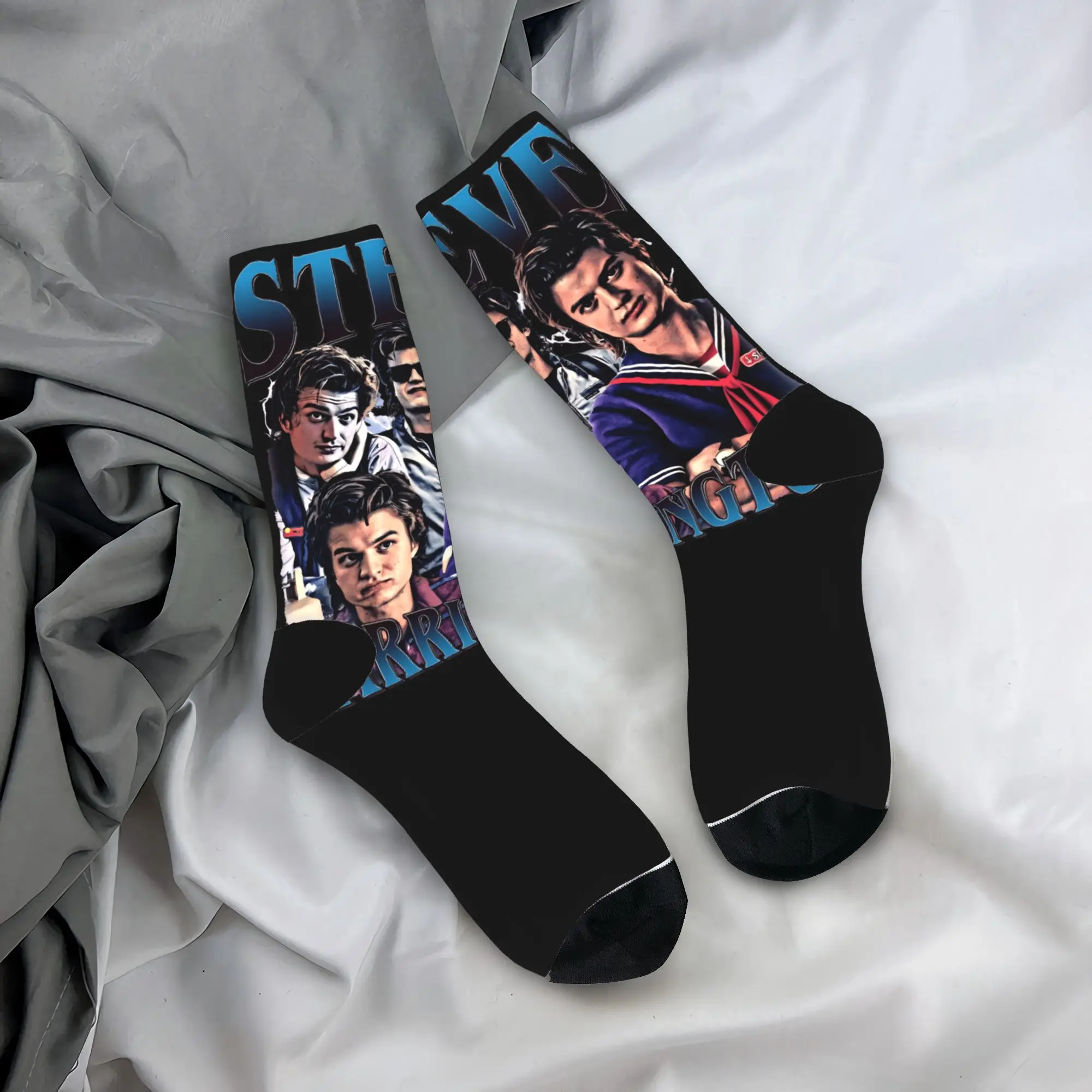 Steve Harrington Socks  Anti Bacterial Stockings Unisex Men Breathable Outdoor Socks Spring Fashion Graphic Socks