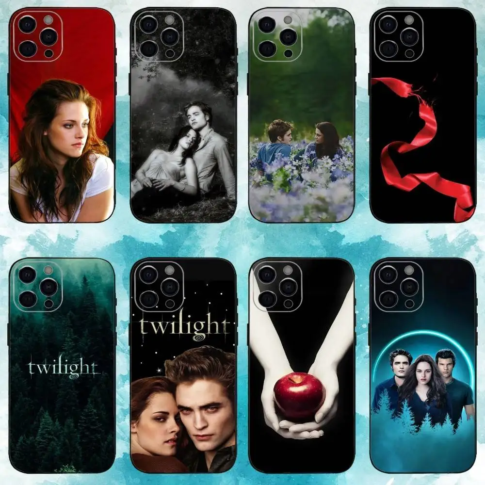 

T-Twilight S-Series Phone Case For iPhone17,16,15,14,13,12,11 Plus,Pro Max Soft Black Cover