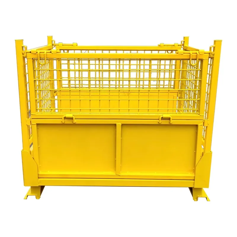 Mesh Container Transport Box Basket Container Factory Storage Cage Warehouse Logistic Stackable Wire Mesh Pallet