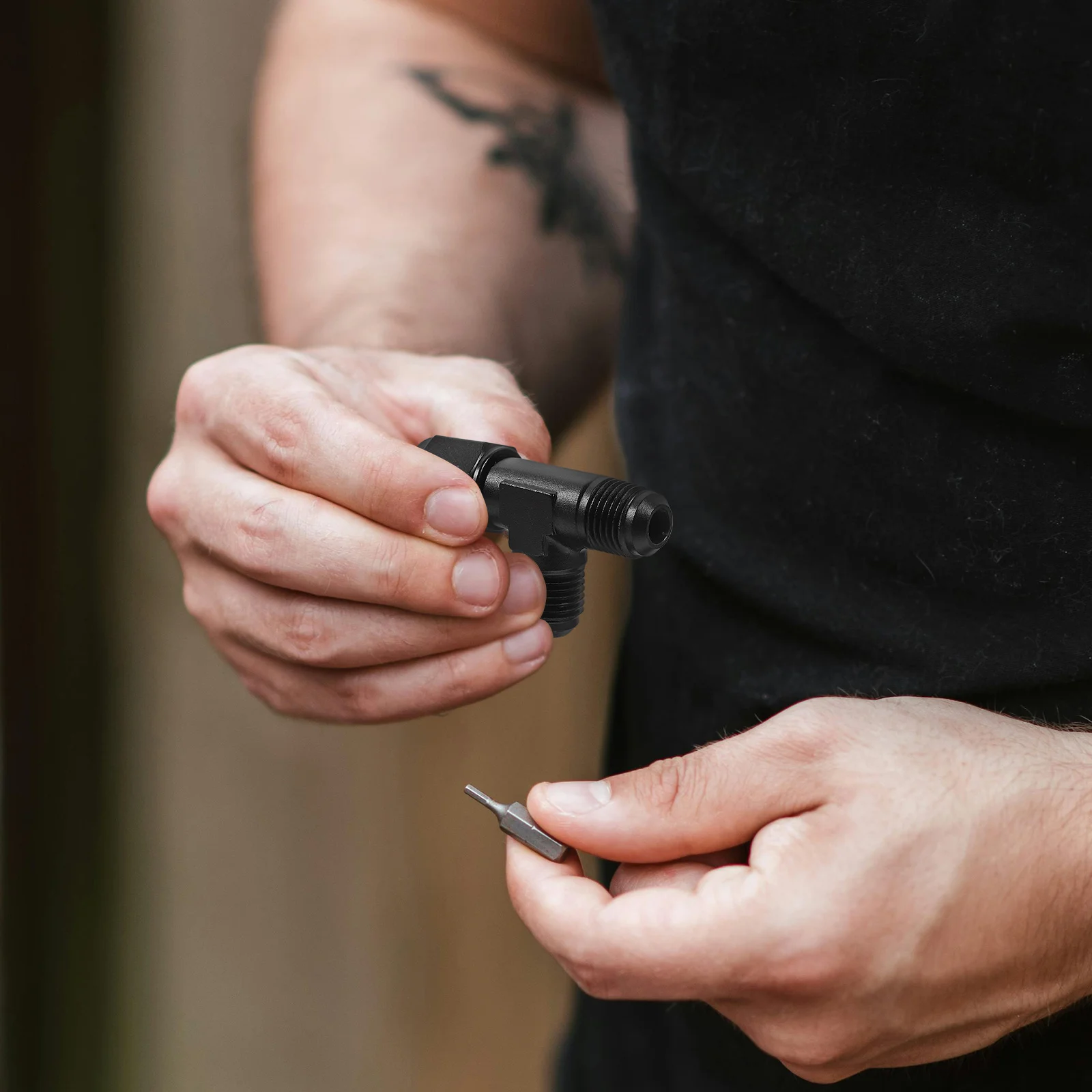 

An6 3-Way Oil Cooler Brake Fitting Tee Pipe Connector For Fuel Oil Line Hose Adapter Aluminum Alloy Engine Parts