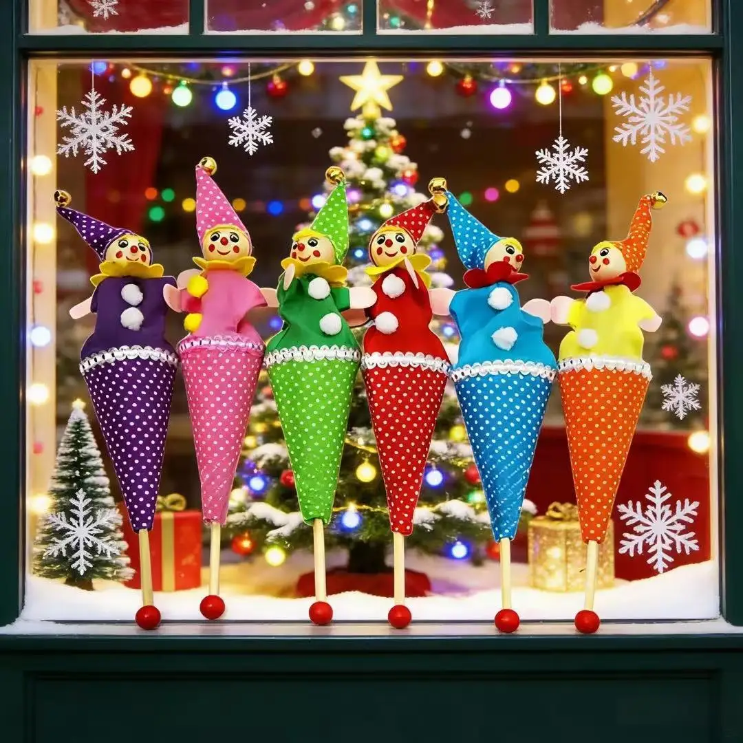 Telescopic Stick Doll Rabbit Frog Mouse Bee Cartoon Model Animal Puppets Toy Clown Pop Up Puppet Kids Practical Jokes Toy
