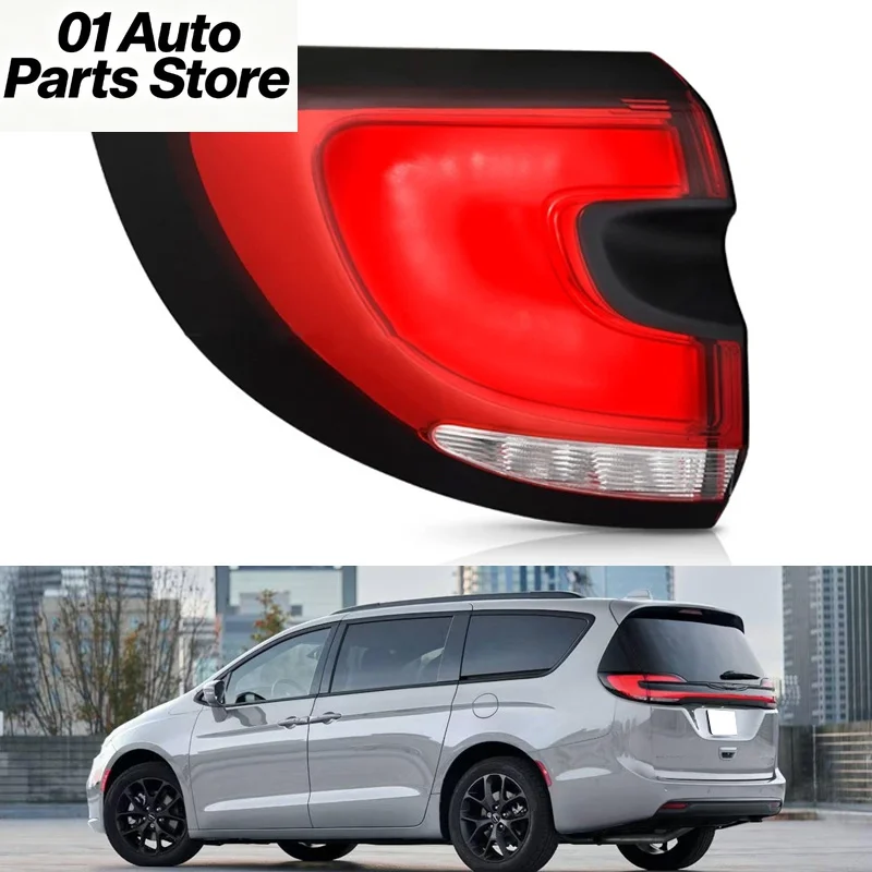 Car Outer LED Tail Light Brake Rear Lamp For Chrysler Pacifica 2021 2022 2023 2024 2025 Turn Indicator Light Stop Brake Light