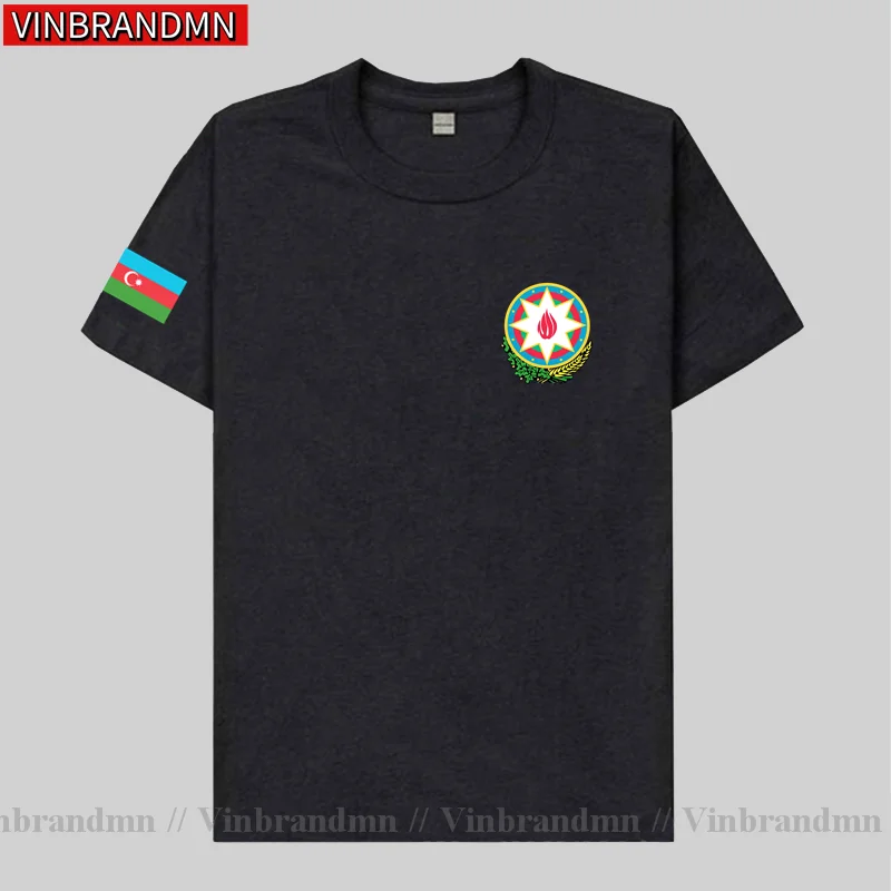 Azerbaijan Azerbaijani men t shirts fashion 2023 jerseys nation team cotton t-shirts clothing country sporting AZE flags tees
