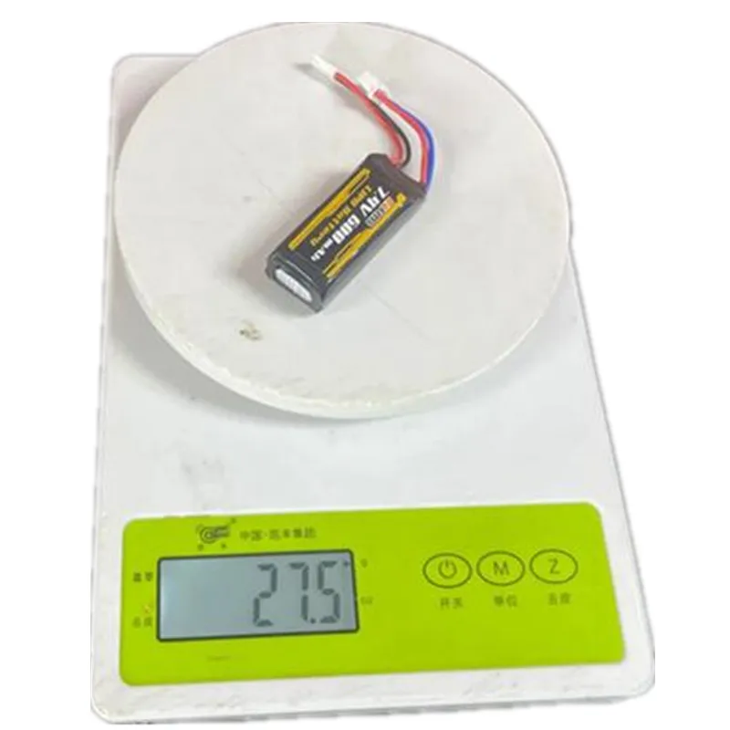 FMS 2S LIPO Battery 7.4V 600mAh For FMS 1/18 1:18 Atlas 6X6 RC Car Ship Boat Airplan