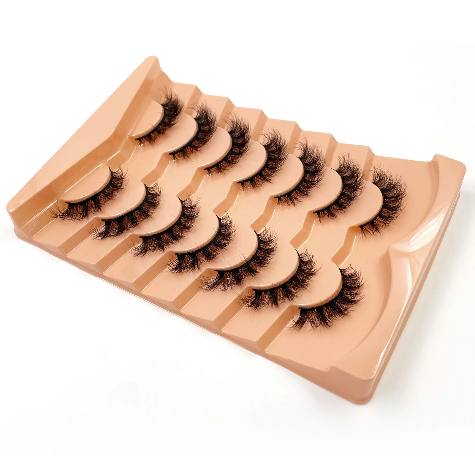 Neue 7 Paar Dicke, 3D-Simulierte Nerzfell-Falschwimpern Kurze, Dramatische Falschwimpern Großhandel Komplette Linie Falsche Wimpern – Detail 31