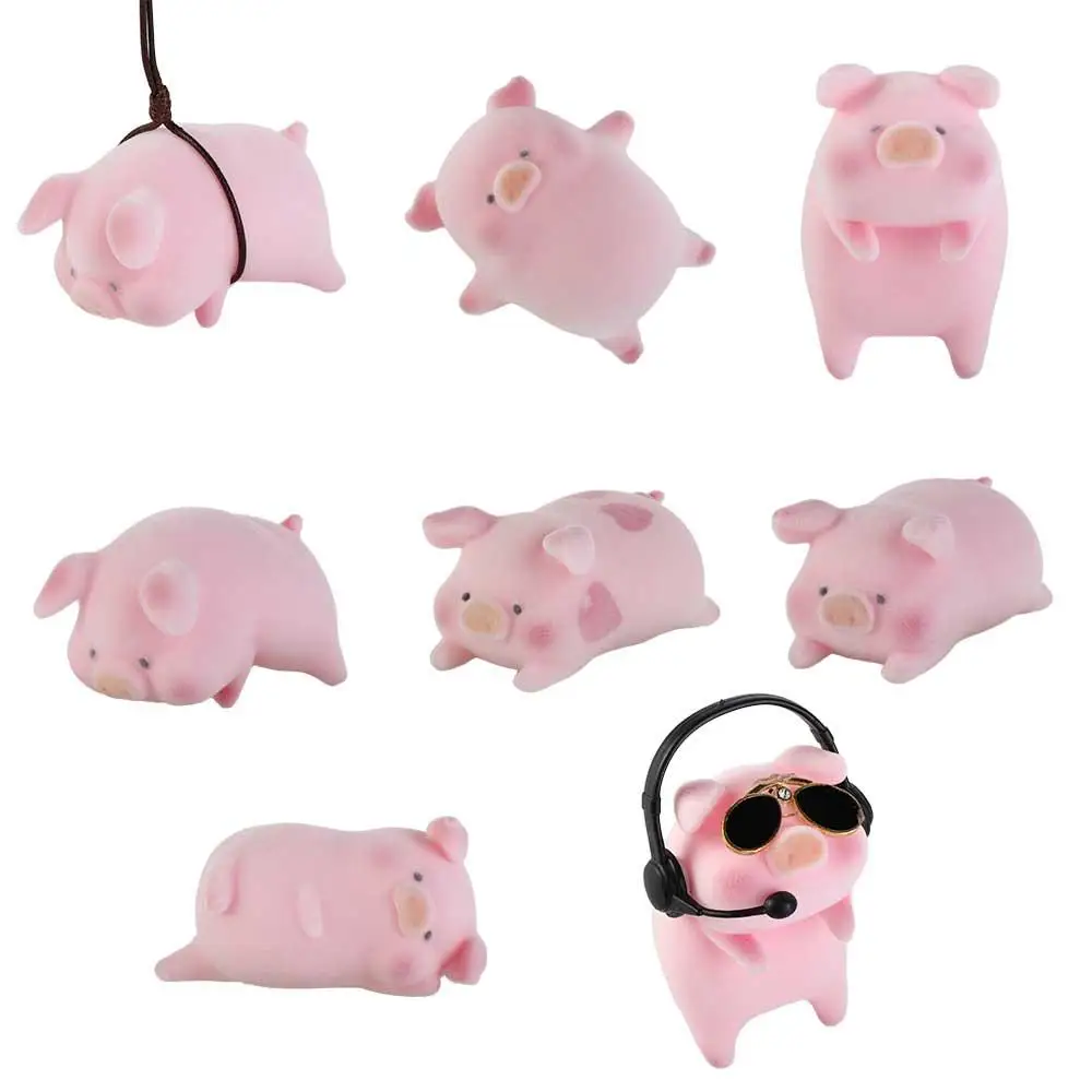 

Decor Cute Ornament Dashboard Car Decoration Toys Pink Pigger Ornament Pig Car Decoration Lucky Piggy Hanging Car Pendant