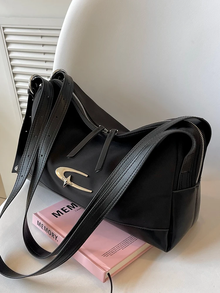 

Casual Large Capaci Ox Cloth Tote Bag Women's 2025 New Faion Student Class Commuter Bag Single oulder Bag