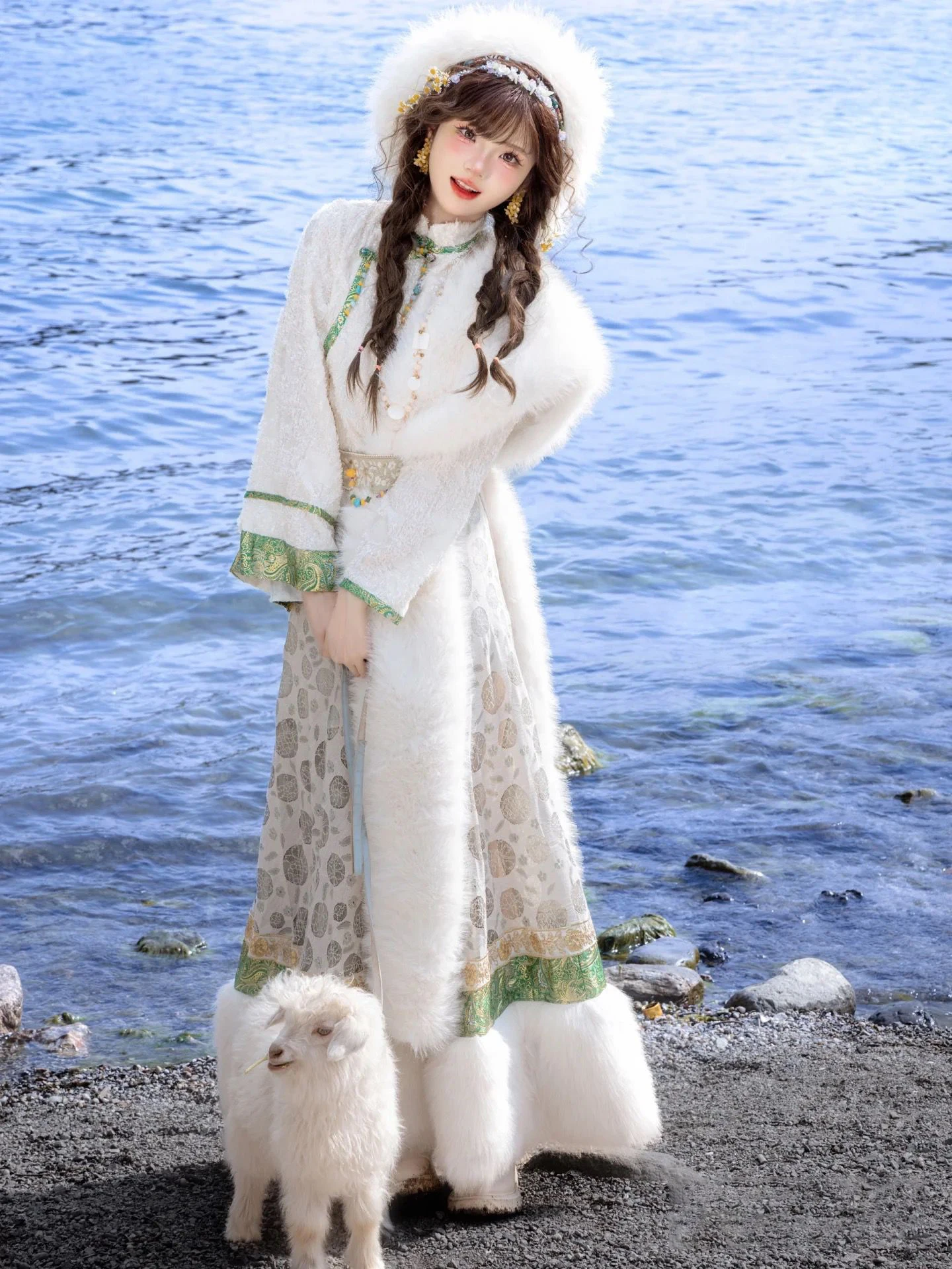 

Tibetan Costume Photography Clothing Travel Shoot Ethnic Minority Fashion New Design Tibetan Style Traditional Yunnan Attire