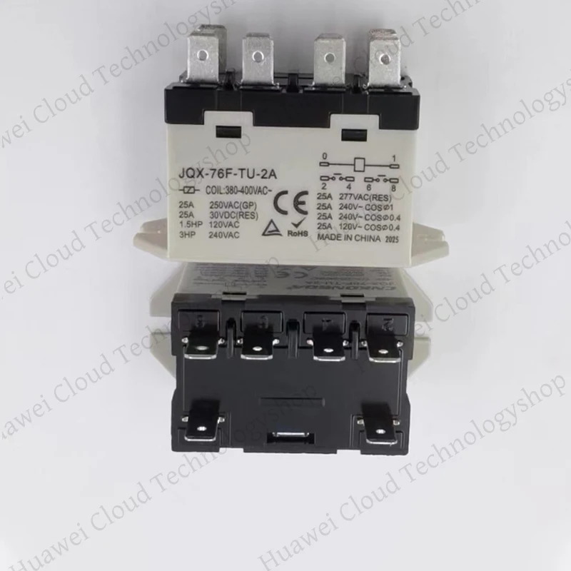 مرحل عالي الطاقة JQX-76F-TU-2A JQX-76F-TU-1A JQX-76F-BUD-2A 200-240VAC 25A JQX-76F-P-2A 24V