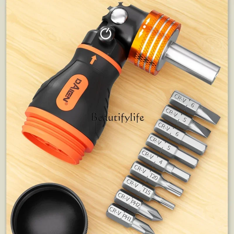 

Universal Ratchet Screwdriver Dual-Purpose Two-Way Semi-automatic Forward and Reverse Cross and Straight Multi-Function