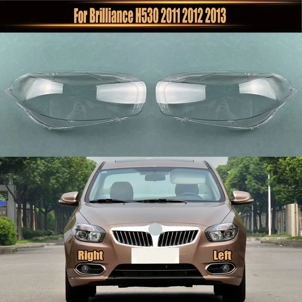 

For Brilliance H530 2011-2013 Kap Lampu Transparan Penutup Lampu Depan Penutup Lampu Depan Kerangka Lensa Plexiglass
