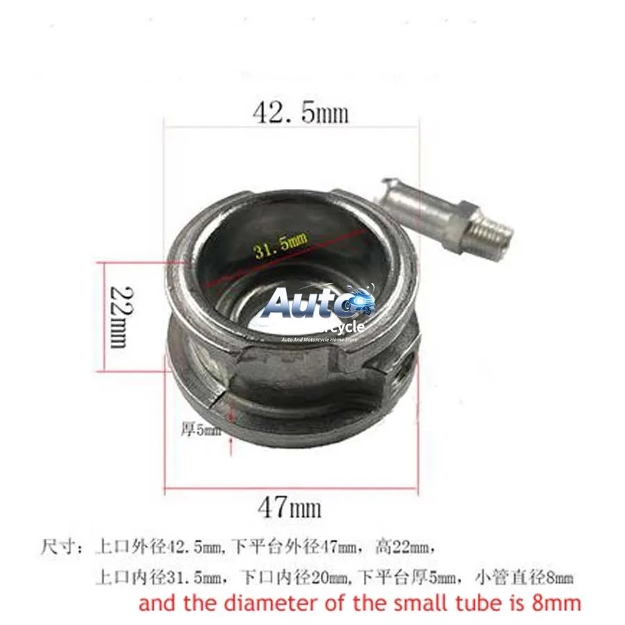 Car Water Tank Thickened Aluminum Water Nozzle Water Chamber Neck Nozzle Machining Argon Arc Welding Radiator Cover 1pc